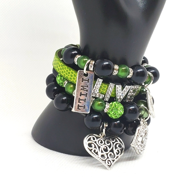 Ladies beautiful stack bracelets - Picture 4 of 4